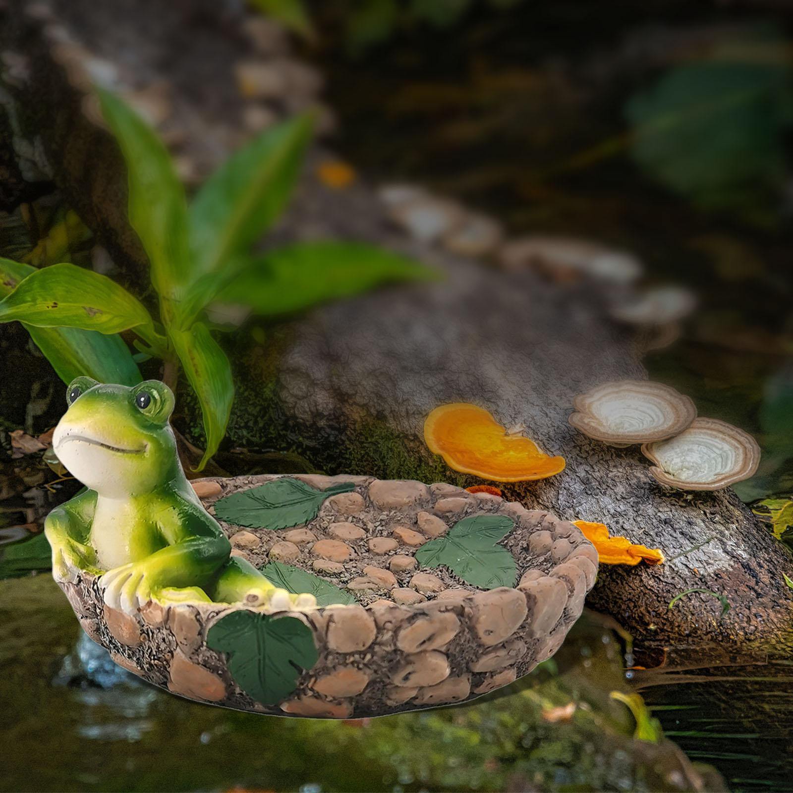 Resin Frog Garden Statue Ornament Handpainted IS Paddling in The Pool Landscaping Figurine for
Resin Frog Garden Statue Ornament Handpainted IS Paddling in The Pool Landscaping Figurine for