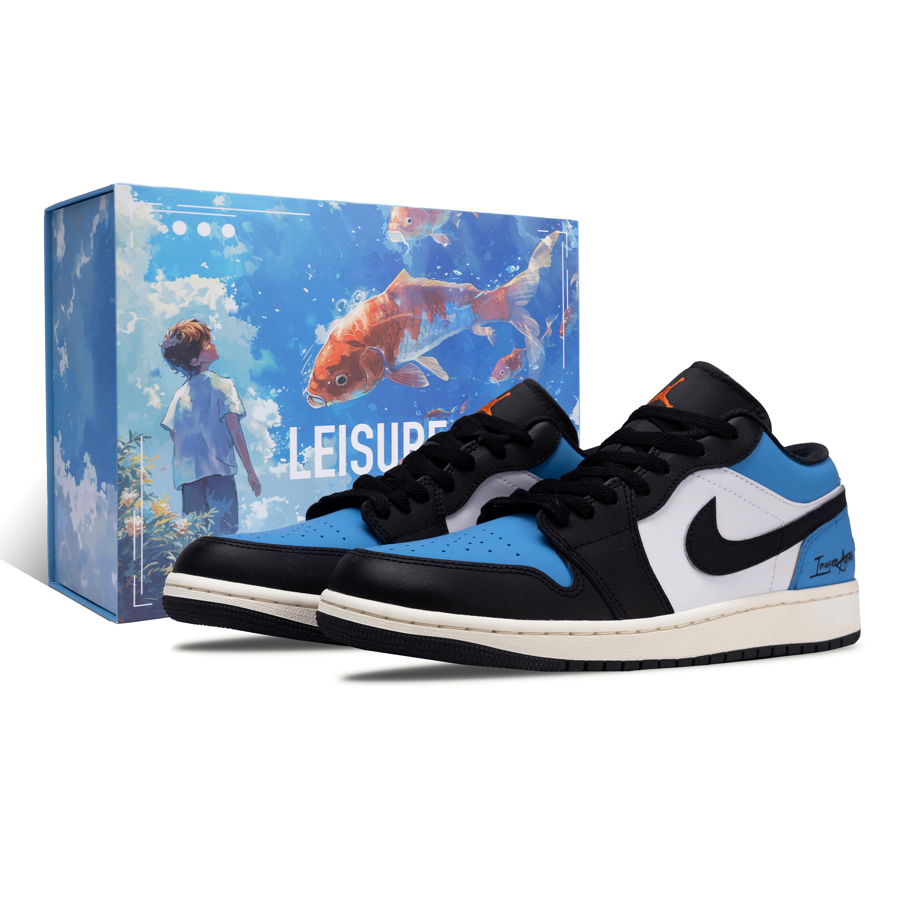 Jordan Air Jordan 1 Shadow Of Sea Mist Abrasion Resistant Low top Vintage Basketball Shoes Unisex Blue Black 553558-081(Team73-S-BOX) 42
Jordan Air Jordan 1 Shadow Of Sea Mist Abrasion Resistant Low top Vintage Basketball Shoes Unisex Blue Black 553558-081(Team73-S-BOX) 42