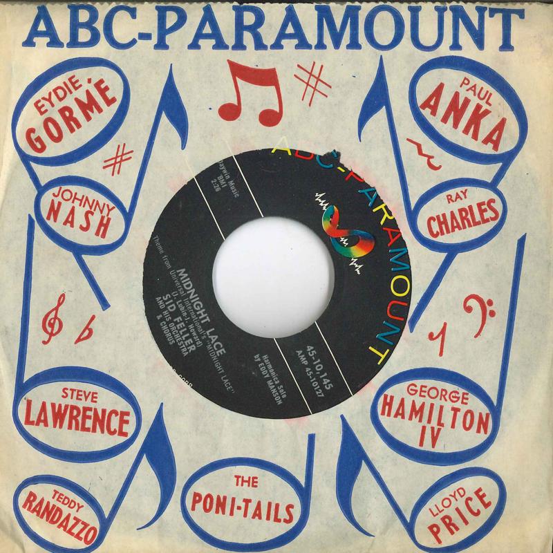 7inch Record SID FELLER & HIS ORCHESTRA & CHORUS - Midnight Lace / Isle Of Samoa 4510145 ABC-PARAMOUNT 1960 US Jazz Used
7inch Record SID FELLER & HIS ORCHESTRA & CHORUS - Midnight Lace / Isle Of Samoa 4510145 ABC-PARAMOUNT 1960 US Jazz Used
