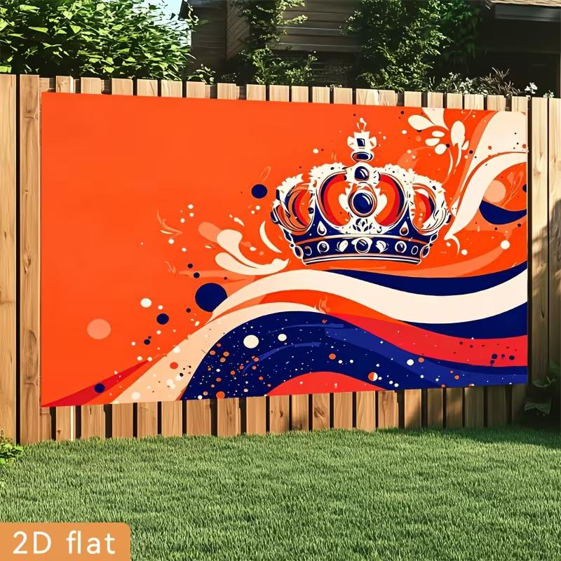 2D Orange Koningsdag Backdrop, King s Day Photo Booth Background 47.2x31.5inch/120*80cm
2D Orange Koningsdag Backdrop, King s Day Photo Booth Background 47.2x31.5inch/120*80cm