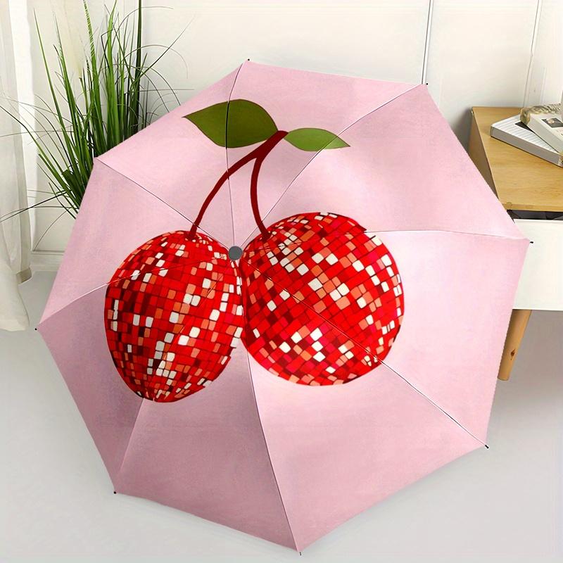 Cherry Mosaic Disco Ball Umbrella - Lightweight & Foldable 8-Rib Design, Vibrant Red & Pink with Green Leaves, Perfect for Out (as the picture,Iron&8K)
Cherry Mosaic Disco Ball Umbrella - Lightweight & Foldable 8-Rib Design, Vibrant Red & Pink with Green Leaves, Perfect for Out (as the picture,Iron&8K)