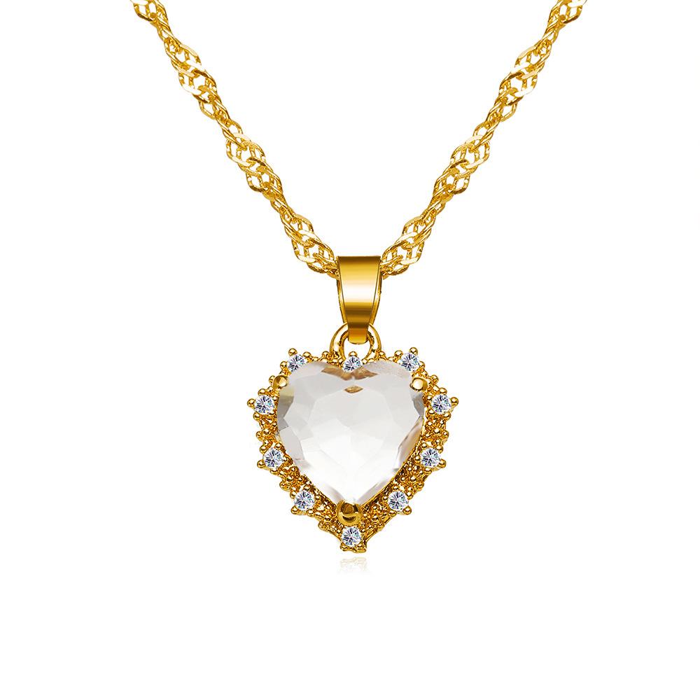 Elegant Luxury Heart-Shaped Green Zircon Necklace with Pendant - Sensation of Love Inlaid for Women 45cm білий
Elegant Luxury Heart-Shaped Green Zircon Necklace with Pendant - Sensation of Love Inlaid for Women 45cm білий