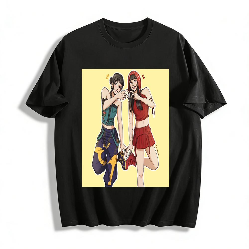 Best Friends Heart Print T-shirts Cool BFF Matching Tops Casual Streetwear For Daily Outfits Pure cotton T-shirt XXS
Best Friends Heart Print T-shirts Cool BFF Matching Tops Casual Streetwear For Daily Outfits Pure cotton T-shirt XXS