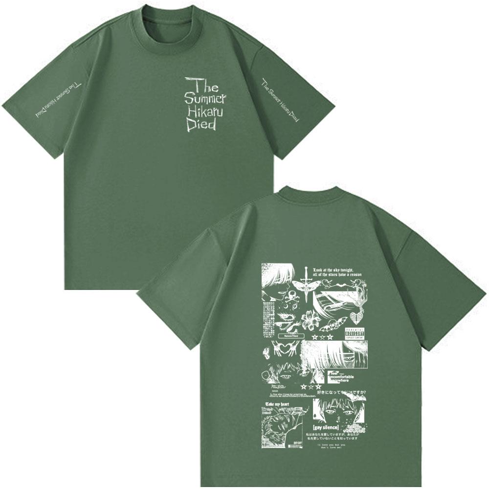 Anime The Summer Hikaru Died Hikaru Yoshiki Unisexga Short Sleeve T-shirts Unisex Women Fashion Tee Tops Casual Oversized Streetwears 4XL
Anime The Summer Hikaru Died Hikaru Yoshiki Unisexga Short Sleeve T-shirts Unisex Women Fashion Tee Tops Casual Oversized Streetwears 4XL