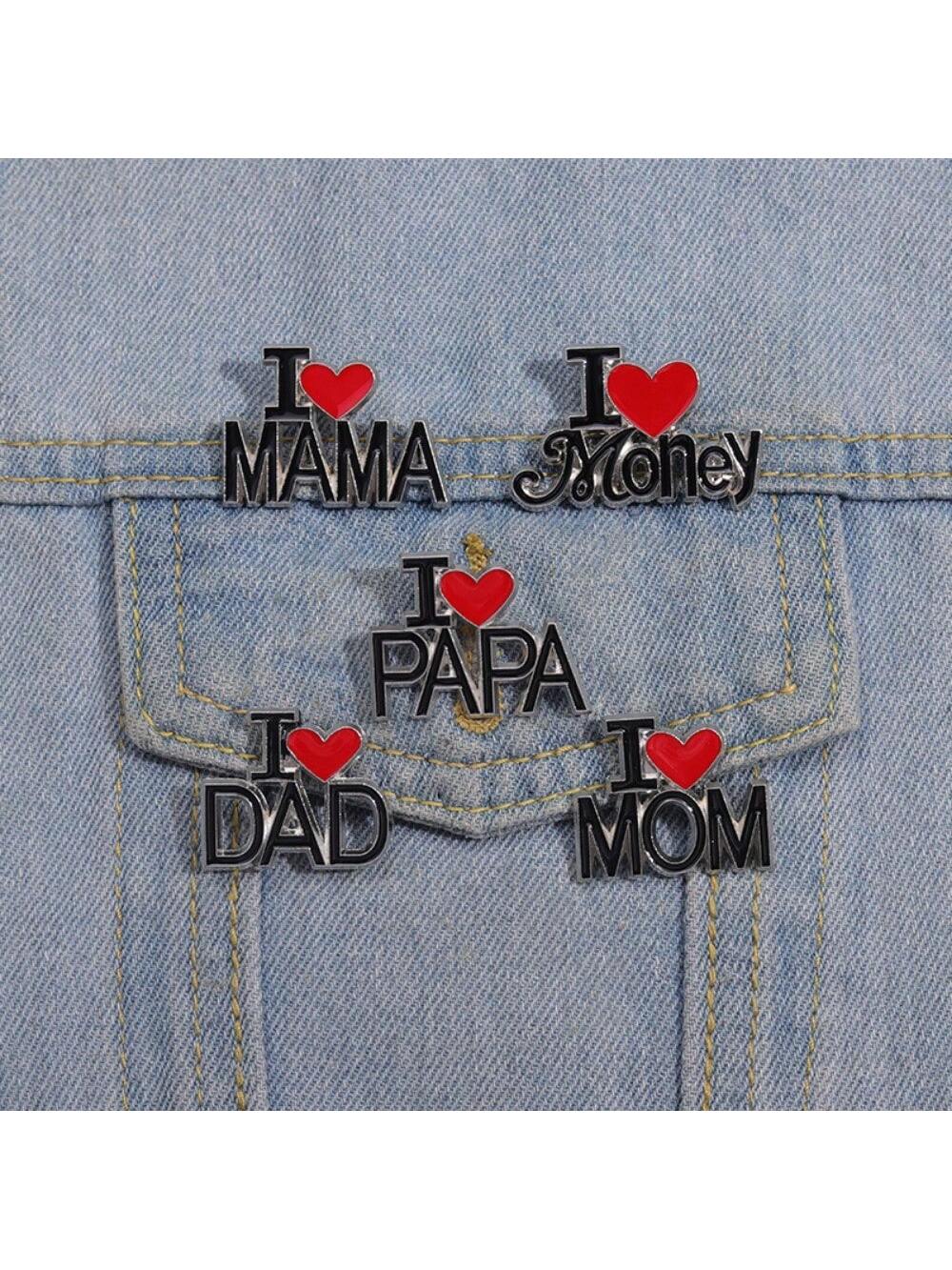 5pcs Fashion simple creative cartoon letters Red Love Love family commemorative badge fashion brooch clothing accessories
5pcs Fashion simple creative cartoon letters Red Love Love family commemorative badge fashion brooch clothing accessories