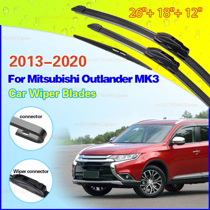 Wiper Front & Rear Wiper Blades Set For Mitsubishi Outlander MK3 2013- 2014 2015 2016 2017 Windshield Windscreen 26 +18 +12 Front Rear 3pcs
Wiper Front & Rear Wiper Blades Set For Mitsubishi Outlander MK3 2013- 2014 2015 2016 2017 Windshield Windscreen 26 +18 +12 Front Rear 3pcs