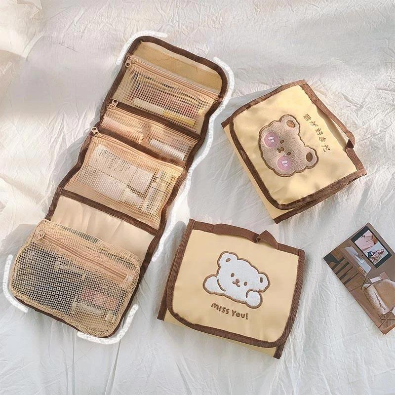 Portable Cute Girl Foldable Bear Portable Portable Portable Wash Bag Storage Bag Large Capacity Travel Makeup Bag Storage Bag A
Portable Cute Girl Foldable Bear Portable Portable Portable Wash Bag Storage Bag Large Capacity Travel Makeup Bag Storage Bag A