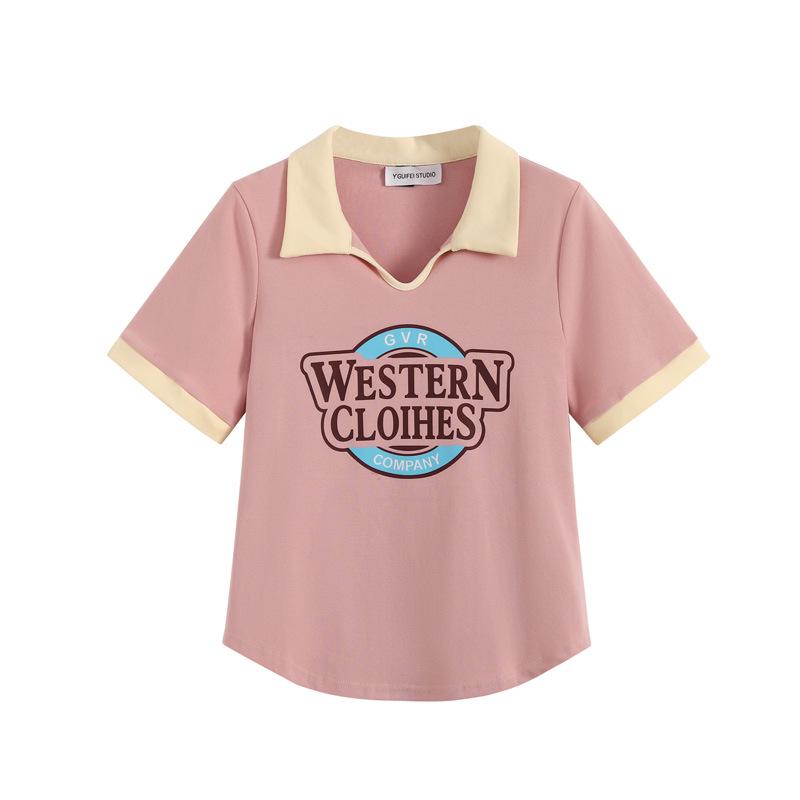 Women s Plus Size Polo Collar Letter T-Shirt - Summer 2025 Trendy Loose Fit Short Sleeve Top M (Recommended 80-95 jin)
Women s Plus Size Polo Collar Letter T-Shirt - Summer 2025 Trendy Loose Fit Short Sleeve Top M (Recommended 80-95 jin)