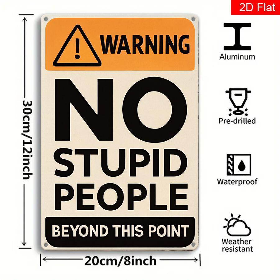 D Retro Metal Sign No Longer Foolish Beyond This Point Ideal for Home Bar Garage Decor Easy to Hang 20x30cm(7.8x11.8inch)
D Retro Metal Sign No Longer Foolish Beyond This Point Ideal for Home Bar Garage Decor Easy to Hang 20x30cm(7.8x11.8inch)