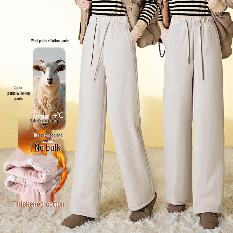 Women s Winter Cotton Wide-Leg Pants: Plus Velvet, Thick Wool, Elastic Waist, Casual Long Style L бежевий
Women s Winter Cotton Wide-Leg Pants: Plus Velvet, Thick Wool, Elastic Waist, Casual Long Style L бежевий