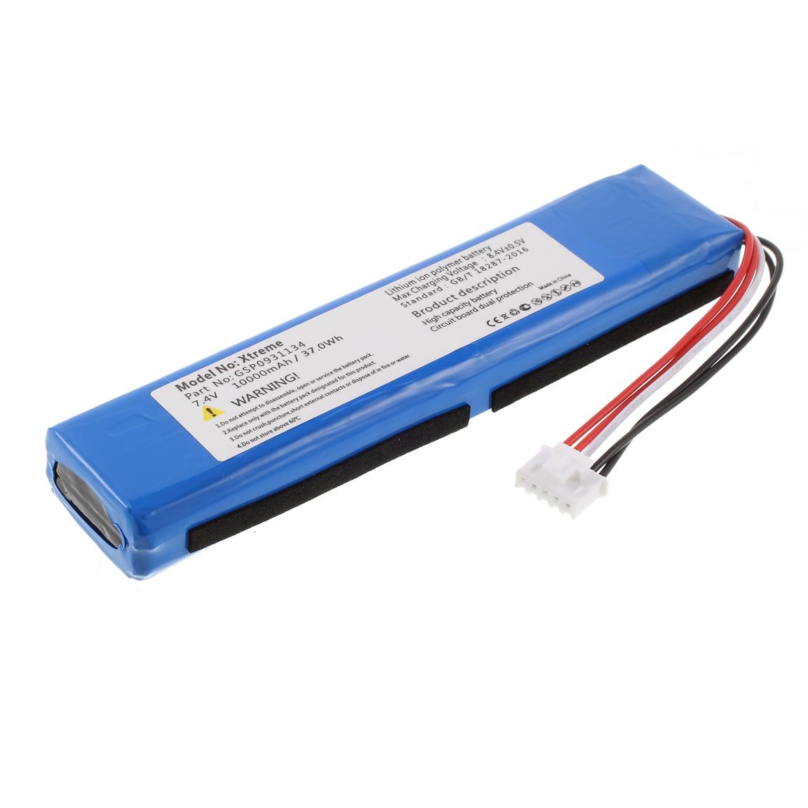 7.40V 10000mAh Battery Replacement (Encode: GSP0931134) for JBL XTREME (without Logo) A
7.40V 10000mAh Battery Replacement (Encode: GSP0931134) for JBL XTREME (without Logo) A