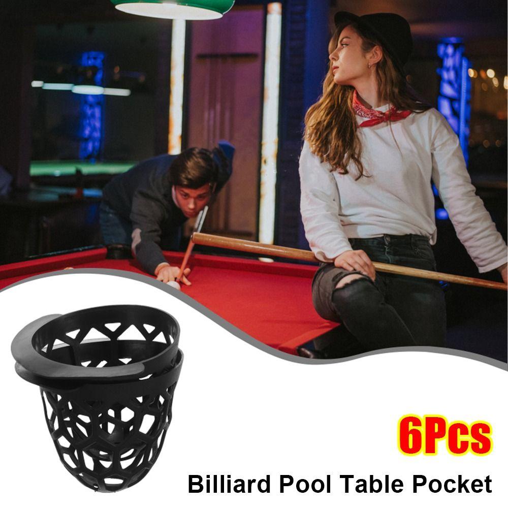6Pcs Plastic Pool Table Pocket Black Billiard Basket Billiard Ball Storage Pocket For Pool Tables
6Pcs Plastic Pool Table Pocket Black Billiard Basket Billiard Ball Storage Pocket For Pool Tables