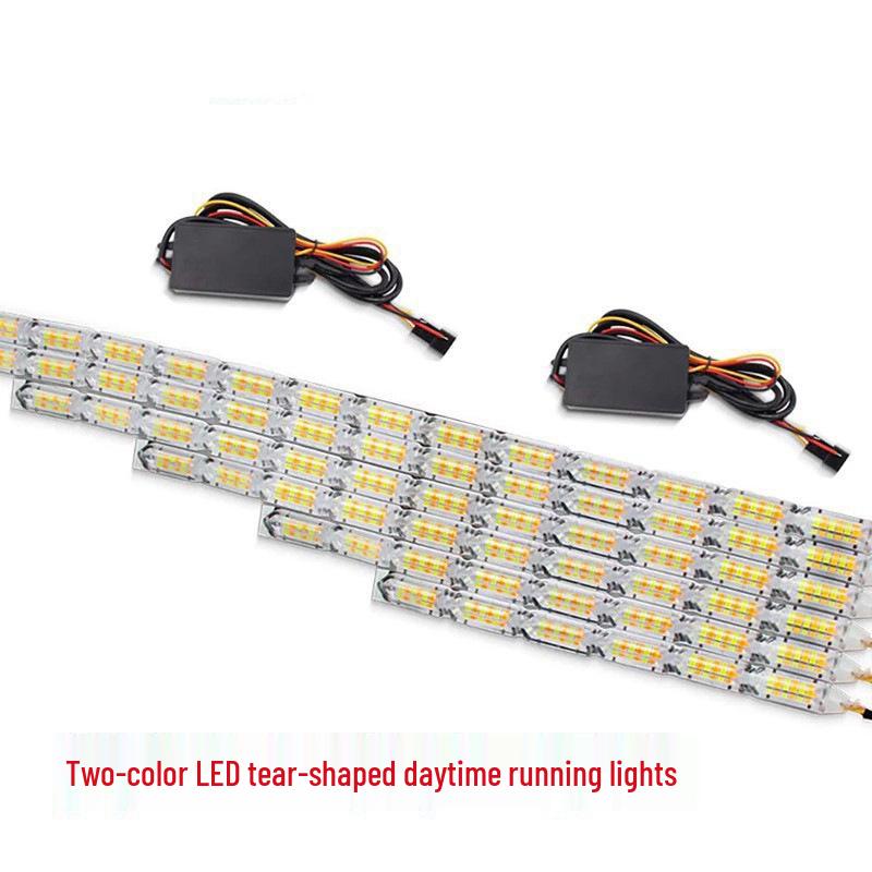 24V Dual-Color LED Teardrop Turn Signal & Daytime Running Light for Vans 6 Lights: White + Yellow, Set of 1
24V Dual-Color LED Teardrop Turn Signal & Daytime Running Light for Vans 6 Lights: White + Yellow, Set of 1