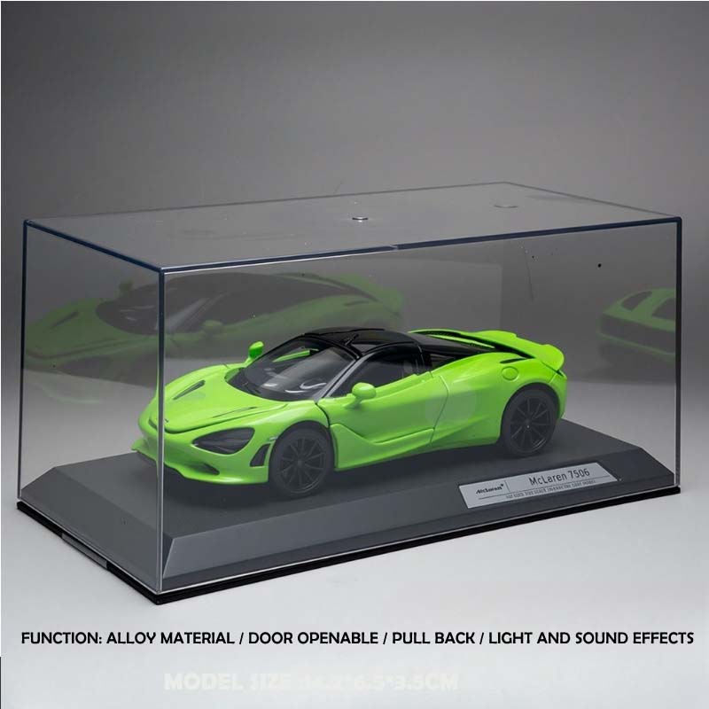 Official Licensed Simulation 1:32 McLaren 750S Alloy Sports Car Model with Acrylic Box Display Toy Vehicle Collection Miniature зелений
Official Licensed Simulation 1:32 McLaren 750S Alloy Sports Car Model with Acrylic Box Display Toy Vehicle Collection Miniature зелений