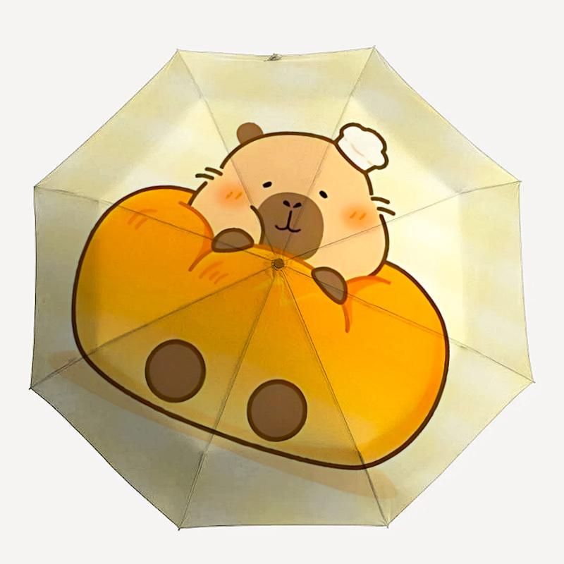 1PC Bread Capybara Folding Umbrella with 8 Frames, Automatic Open, Durable Frame, Quality Craftsmanship yy250912072
1PC Bread Capybara Folding Umbrella with 8 Frames, Automatic Open, Durable Frame, Quality Craftsmanship yy250912072