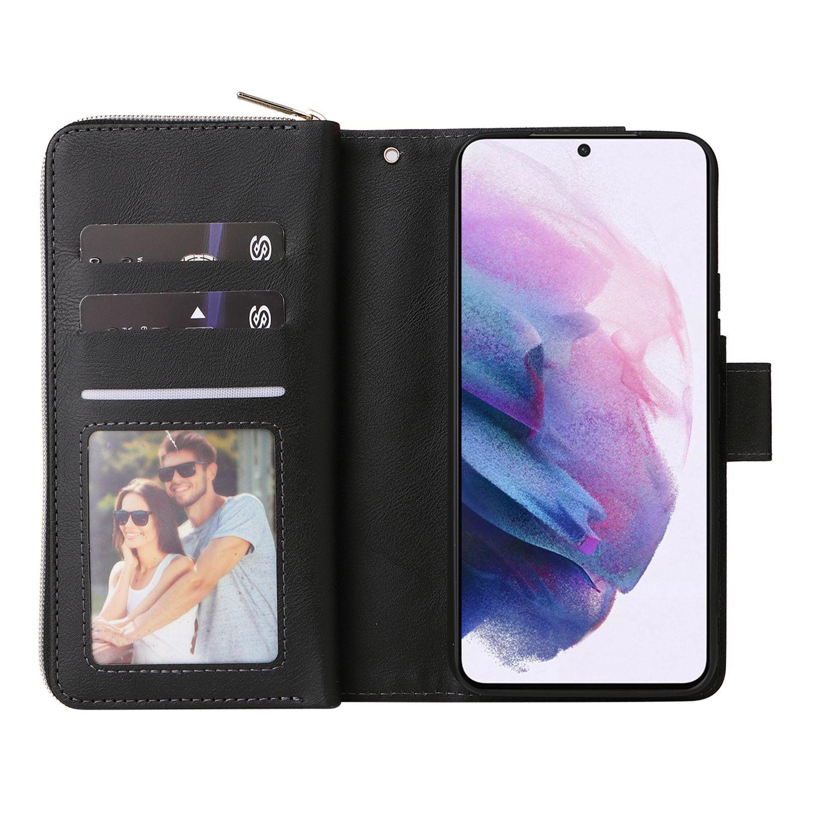 For Samsung Galaxy S23 Stand Wallet Phone PU Leather Flip Case Magnetic 9 Card Holder Slots Zipper Pocket Cover with Strap Black
For Samsung Galaxy S23 Stand Wallet Phone PU Leather Flip Case Magnetic 9 Card Holder Slots Zipper Pocket Cover with Strap Black