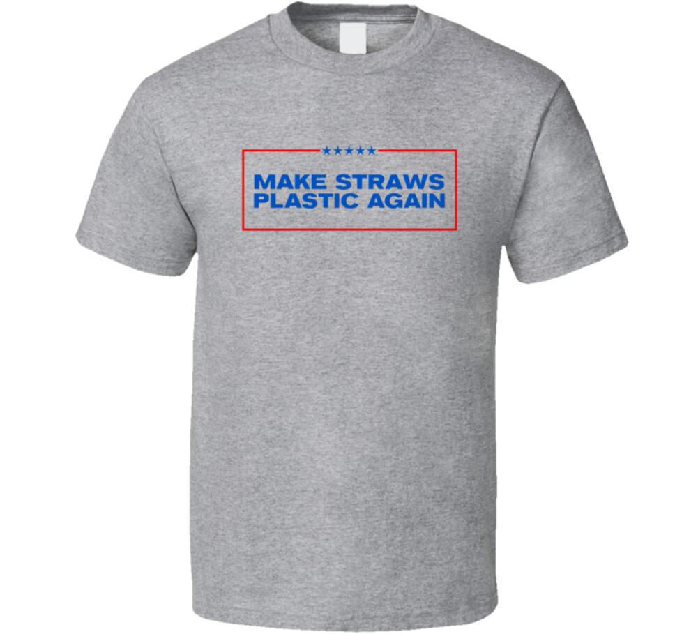 Make Straws Plastic Again T Shirt Mens Womens Tees Top 4XL
Make Straws Plastic Again T Shirt Mens Womens Tees Top 4XL
