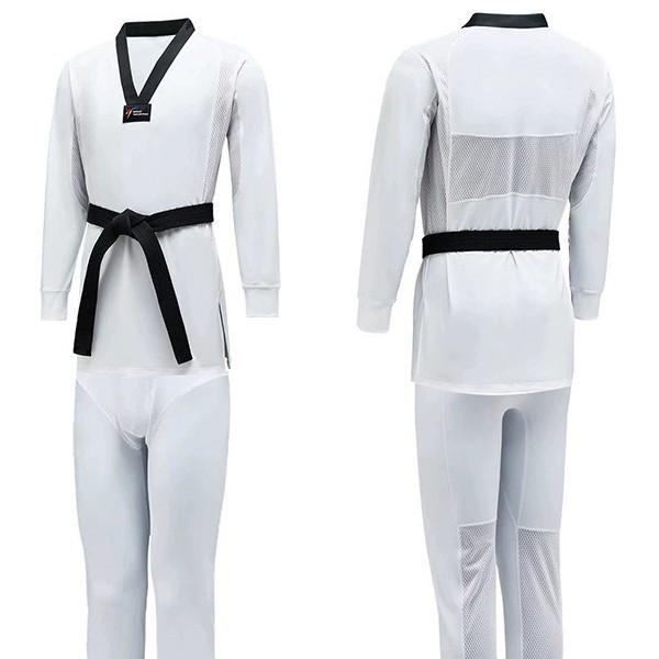Unisex Quick-Dry Slim-Fit Taekwondo Mesh Dobok - Breathable V-Neck Training Suit 130cm (Unisex, No Black Belt) білий
Unisex Quick-Dry Slim-Fit Taekwondo Mesh Dobok - Breathable V-Neck Training Suit 130cm (Unisex, No Black Belt) білий