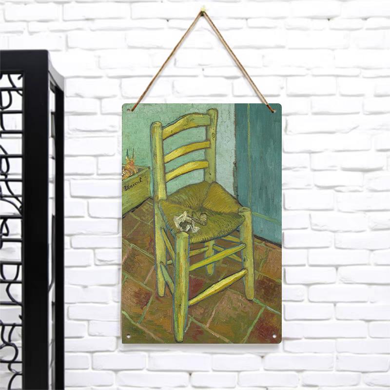 Van Gogh Chair Vintage Metal Wall Art Home Decor Living Room Artwork Painting 7.9x11.8In(20x30cm)
Van Gogh Chair Vintage Metal Wall Art Home Decor Living Room Artwork Painting 7.9x11.8In(20x30cm)