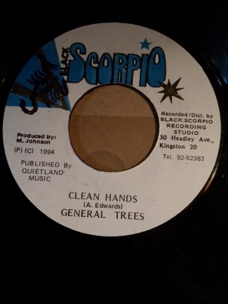 7inch Record GENERAL TREES Clean Hands NONE Black Scorpio 1994 Jamaica Reggae Ska Dub Used
7inch Record GENERAL TREES Clean Hands NONE Black Scorpio 1994 Jamaica Reggae Ska Dub Used