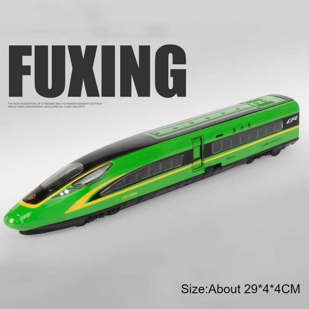 1:87 FUXING Модель високошвидкісного залізничного потяга Іграшковий автомобіль Звук Світло Магнітне з єднання Литий метал Моделі потягів метро Подарунки для хлопчиків
1:87 FUXING Модель високошвидкісного залізничного потяга Іграшковий автомобіль Звук Світло Магнітне з єднання Литий метал Моделі потягів метро Подарунки для хлопчиків