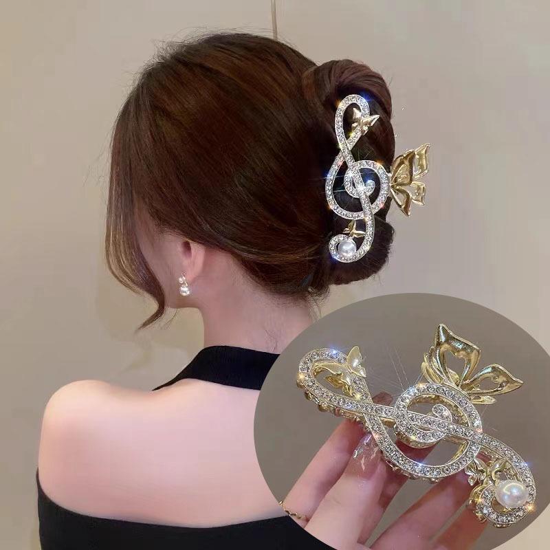 10.5cm Note Hairpin For Women Shiny Color Ponytail Hair Claw Hair Clips Ladies Pearl Rhinestone Butterfly Hair Accessories pearl
10.5cm Note Hairpin For Women Shiny Color Ponytail Hair Claw Hair Clips Ladies Pearl Rhinestone Butterfly Hair Accessories pearl