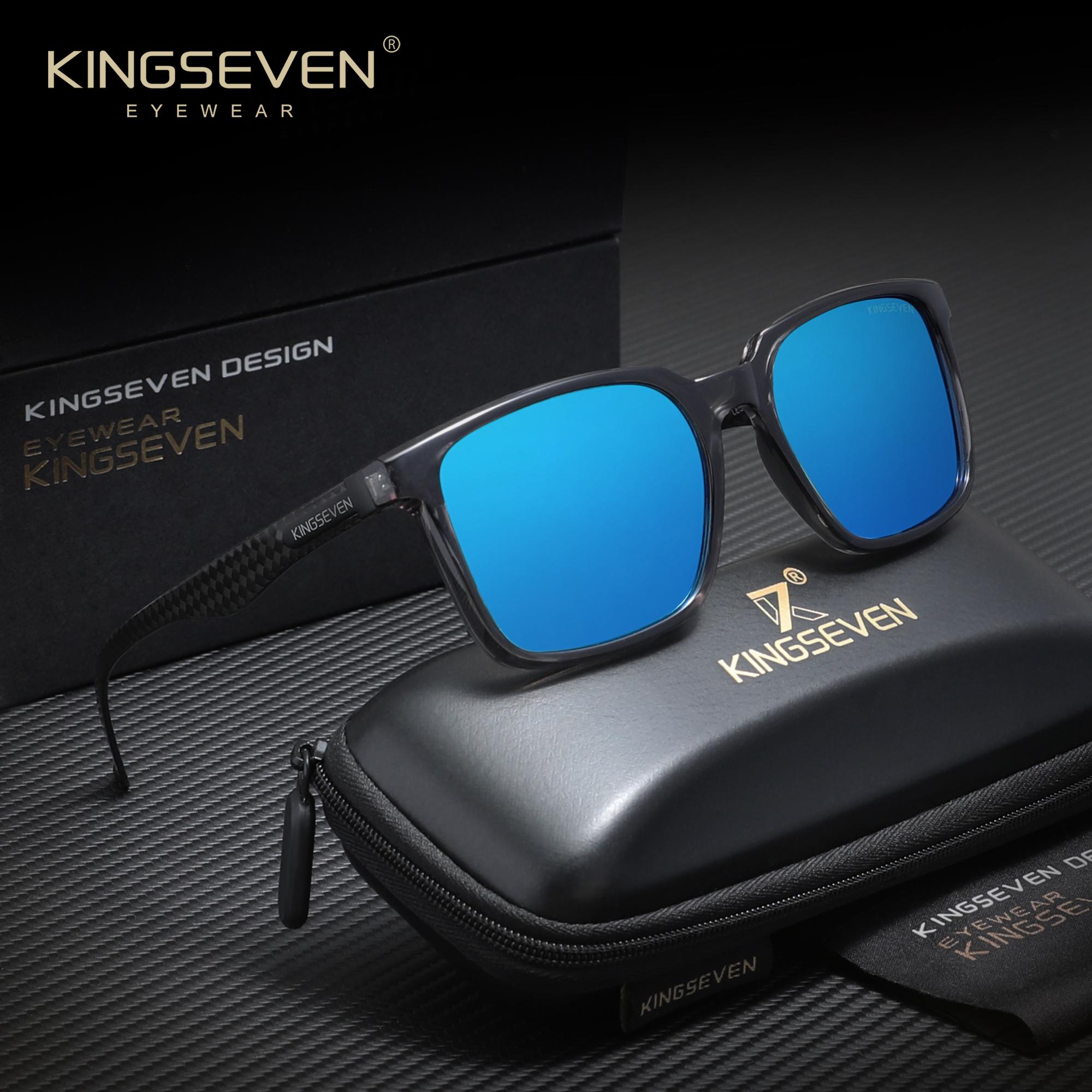 KINGSEVEN Classic Trendy Square Black Frame Sunglasses with UV400 Polarization - Unisex Essential for Travel and Daily Outings коричневий
KINGSEVEN Classic Trendy Square Black Frame Sunglasses with UV400 Polarization - Unisex Essential for Travel and Daily Outings коричневий