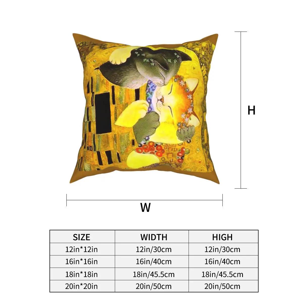 Pet Cat The Kiss Throw Pillow Cover Decorative Pillow Gustav Klimt Art Vintage Cushion Covers 12x12Inch
Pet Cat The Kiss Throw Pillow Cover Decorative Pillow Gustav Klimt Art Vintage Cushion Covers 12x12Inch