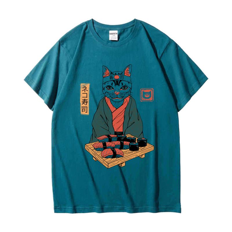 220 GSM тяжелая футболка из 100% хлопка футболка Neko суши-бар белая мужская повседневная футболка с круглым вырезом и круглым вырезом
220 GSM тяжелая футболка из 100% хлопка футболка Neko суши-бар белая мужская повседневная футболка с круглым вырезом и круглым вырезом