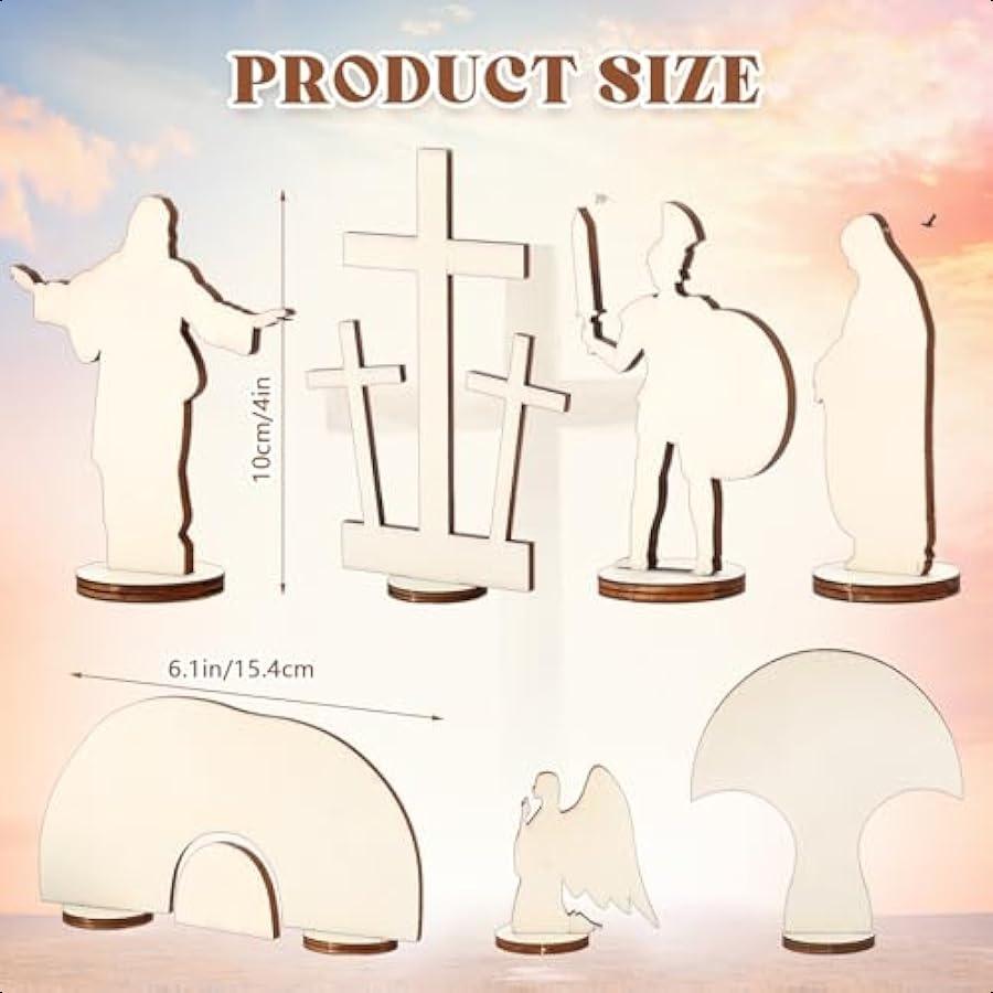 Весити 7 шт. Пустая гробница Пасхальная сцена Деревянный Пасхальный набор сцены Воскресения Христианские украшения Деревянные Религиозные Ангелы Ф United States
Весити 7 шт. Пустая гробница Пасхальная сцена Деревянный Пасхальный набор сцены Воскресения Христианские украшения Деревянные Религиозные Ангелы Ф United States