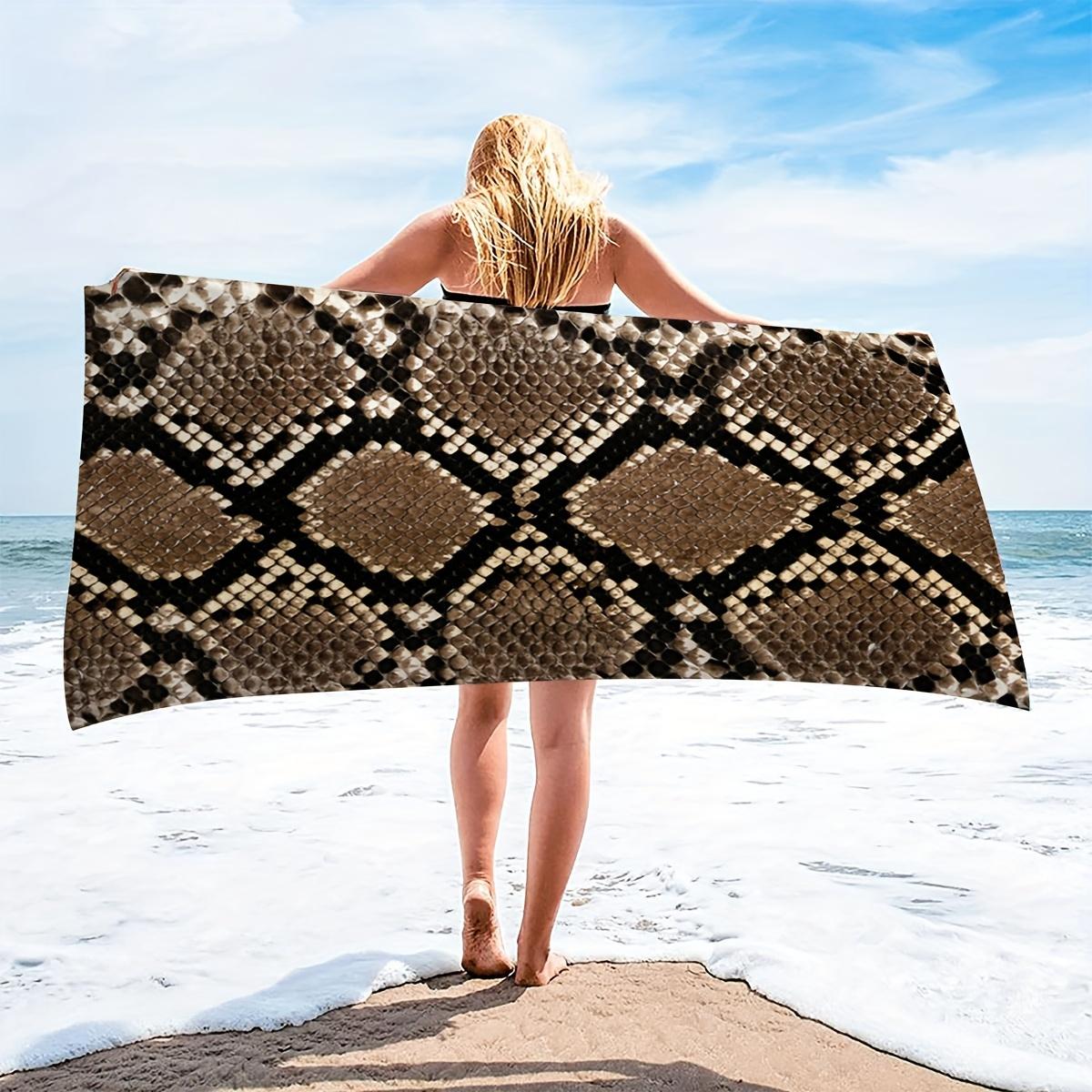 Ultra-Fine Microfiber Python Pattern Beach Towel, Quick-Dry Bath Towel for Yoga Swimming Fitness Camping W30*H60(CM)
Ultra-Fine Microfiber Python Pattern Beach Towel, Quick-Dry Bath Towel for Yoga Swimming Fitness Camping W30*H60(CM)