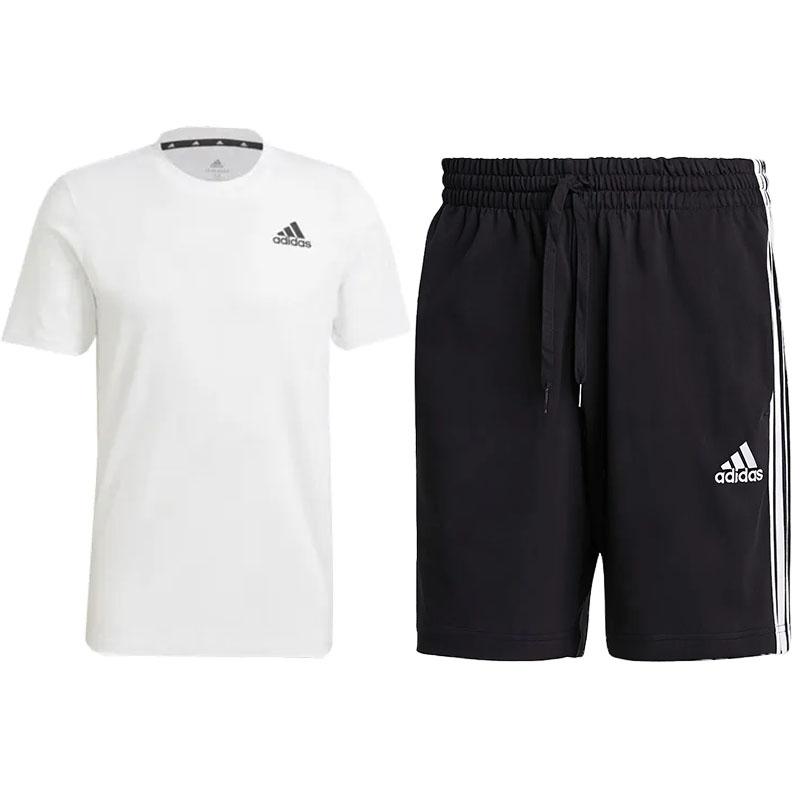 Adidas однотонная простая футболка с логотипом, круглым вырезом, коротким рукавом и полосатыми шортами на шнурке, повседневный спортивный комплект GR0517+GK9988 XXL
Adidas однотонная простая футболка с логотипом, круглым вырезом, коротким рукавом и полосатыми шортами на шнурке, повседневный спортивный комплект GR0517+GK9988 XXL