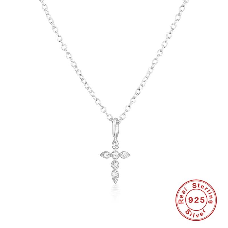 Aide 925 Silver Necklaces Charms for Women Crystal Cross Clavicle Collar Chain Simple Choker Necklace Accessories Gift срібний
Aide 925 Silver Necklaces Charms for Women Crystal Cross Clavicle Collar Chain Simple Choker Necklace Accessories Gift срібний