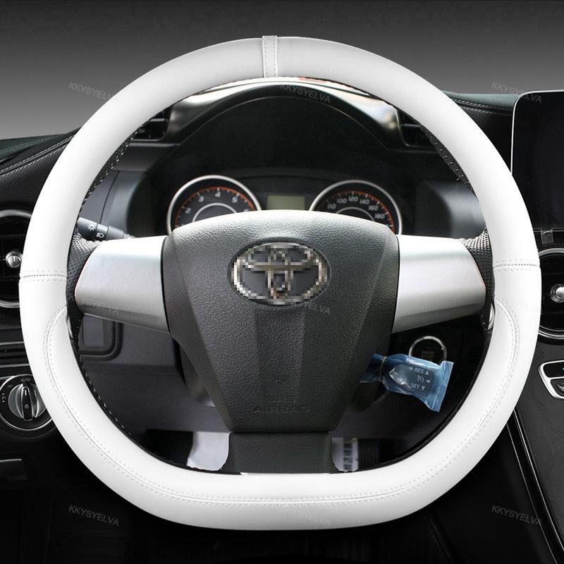 Автомобильный чехол на руль из микрофибры для Toyota, автоаксессуары, интерьер, быстрая доставка
Автомобильный чехол на руль из микрофибры для Toyota, автоаксессуары, интерьер, быстрая доставка