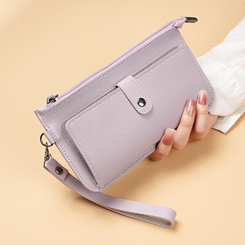 Women S Wallet, Foldable with a Zipper, Large Capacity Coin Purse, Multiple Card Slots, Wrist Strap, And Clutch фіолетовий
Women S Wallet, Foldable with a Zipper, Large Capacity Coin Purse, Multiple Card Slots, Wrist Strap, And Clutch фіолетовий