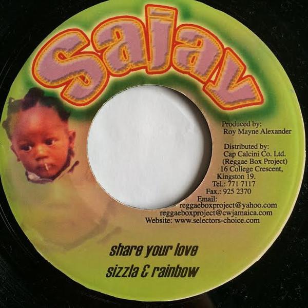 7inch Record SIZZLA & RAINBOW - Share Your Love NONE Sajay 2003 Jamaica Reggae, Ska & Dub Used
7inch Record SIZZLA & RAINBOW - Share Your Love NONE Sajay 2003 Jamaica Reggae, Ska & Dub Used