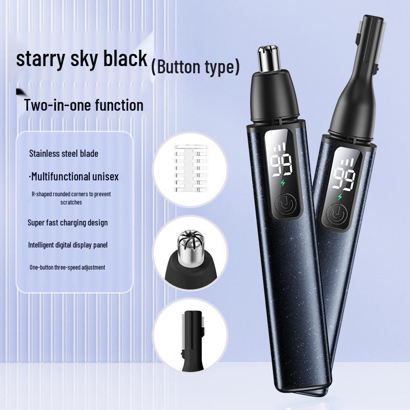 Rechargeable 2-in-1 Electric Eyebrow & Nose Hair Trimmer for Women
Rechargeable 2-in-1 Electric Eyebrow & Nose Hair Trimmer for Women