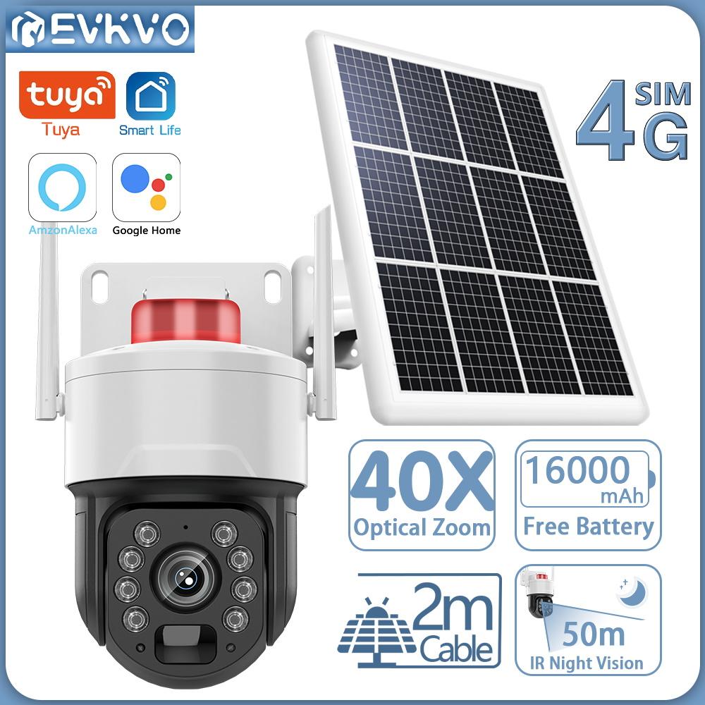 EVKVO Tuya Беспроводная 4K 8MP Солнечная Wi-Fi Встроенный аккумулятор Securtiy IP-камера PTZ PIR Обнаружение движения 40-кратный оптический зум Водонепроницаемое видеонаблюдение
EVKVO Tuya Беспроводная 4K 8MP Солнечная Wi-Fi Встроенный аккумулятор Securtiy IP-камера PTZ PIR Обнаружение движения 40-кратный оптический зум Водонепроницаемое видеонаблюдение