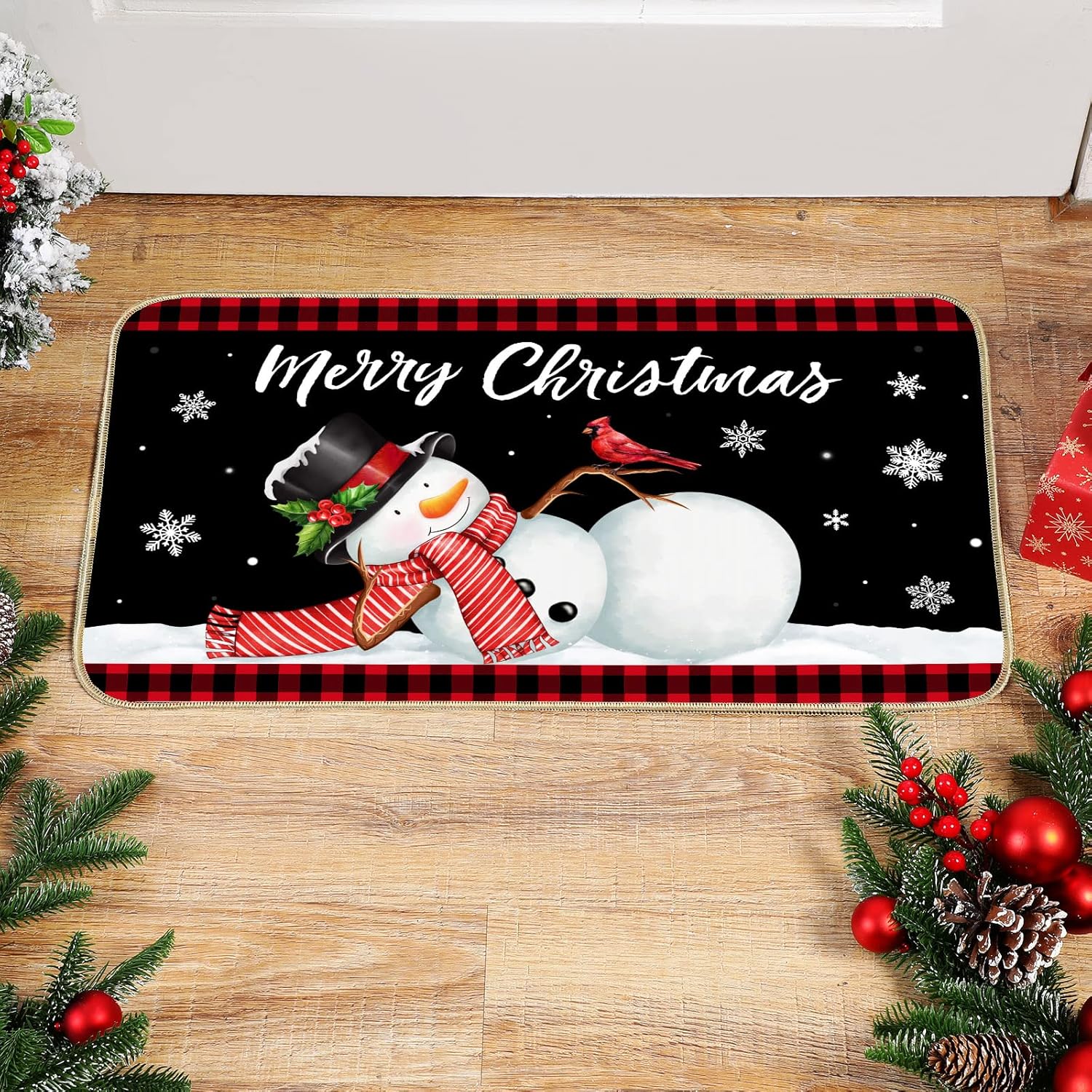 VIKAMA Merry Christmas Doormat Winter Snowman Welcome Mat Bathroom Kitchen Entryway Rug Indoor Outdoor Decor 40x60cm 16x24inch
VIKAMA Merry Christmas Doormat Winter Snowman Welcome Mat Bathroom Kitchen Entryway Rug Indoor Outdoor Decor 40x60cm 16x24inch