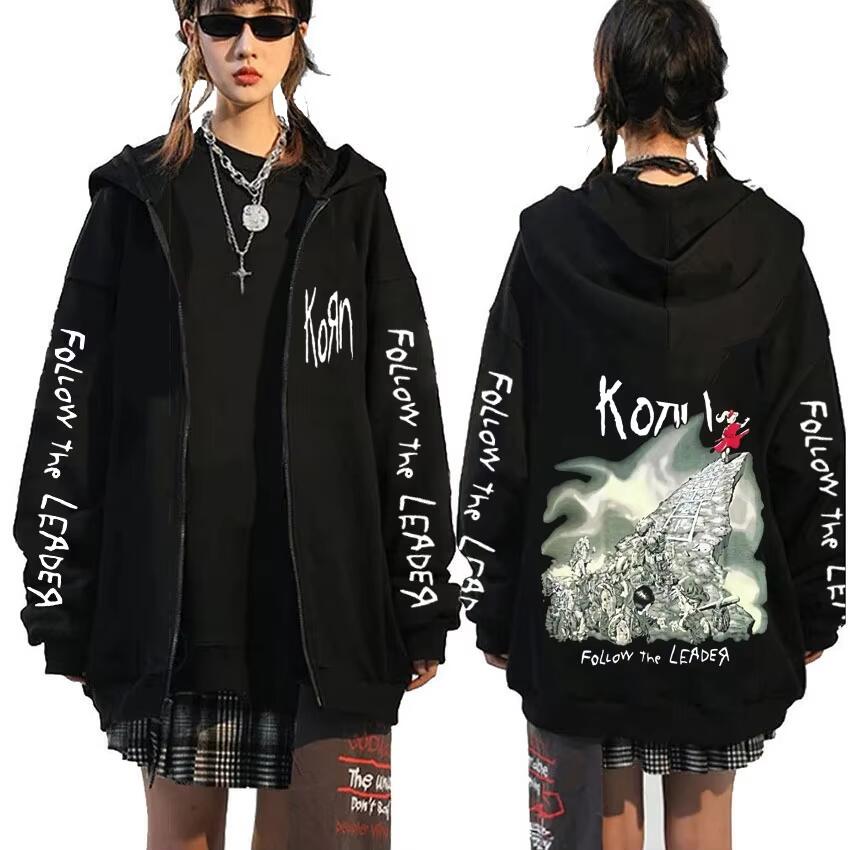 Rock Band Korn Follow The Leader Tour 2014 Zipper Hoodie Men Women Retro Gothic Metal Zip Up Jacket Casual Oversized Sweatshirts S чорний
Rock Band Korn Follow The Leader Tour 2014 Zipper Hoodie Men Women Retro Gothic Metal Zip Up Jacket Casual Oversized Sweatshirts S чорний