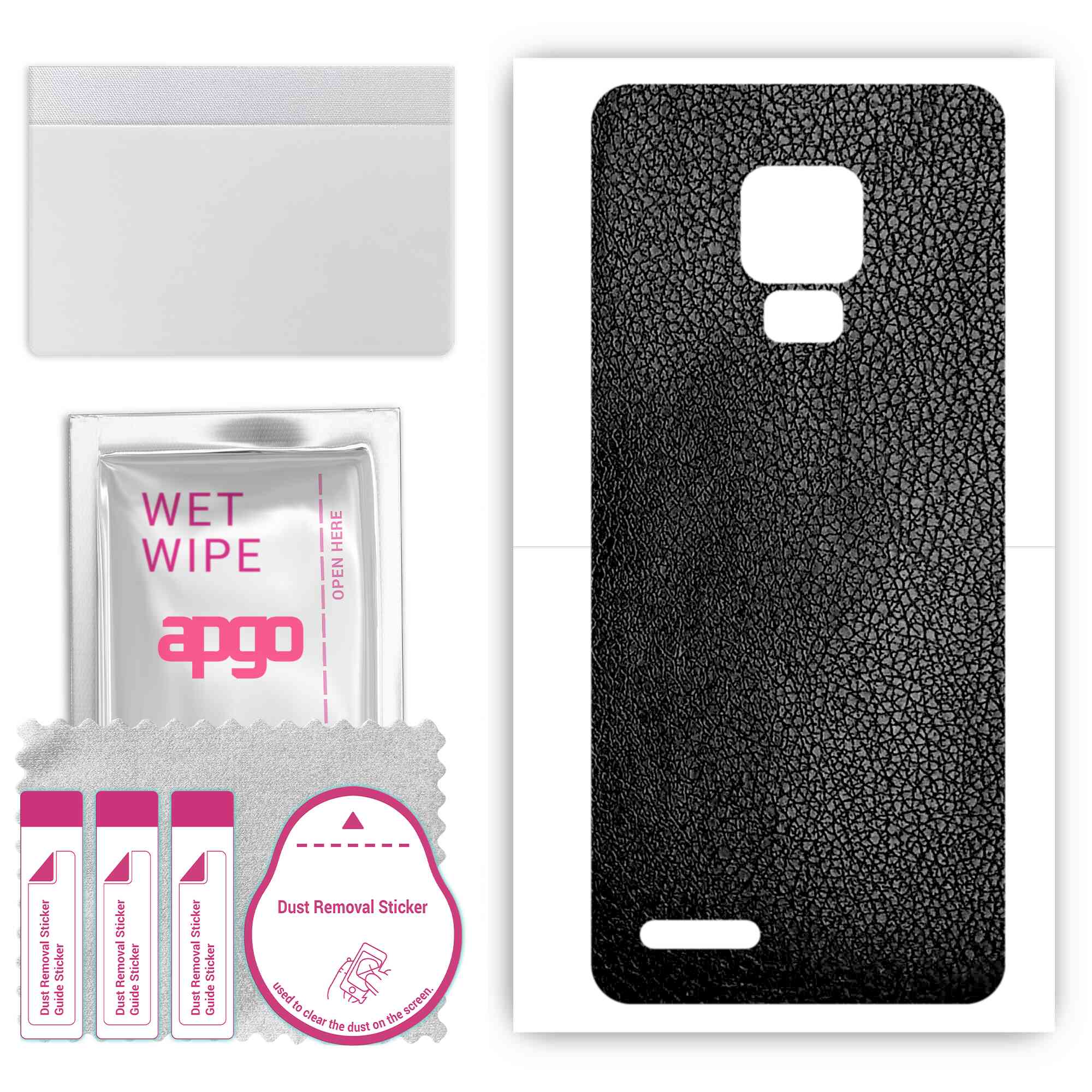 Apgo Protective Skin Sticker для задньої панелі, сумісної з Ulefone Note 7P, Wrap Film, Foil, Vinyl - Pattern Black Leather
Apgo Protective Skin Sticker для задньої панелі, сумісної з Ulefone Note 7P, Wrap Film, Foil, Vinyl - Pattern Black Leather