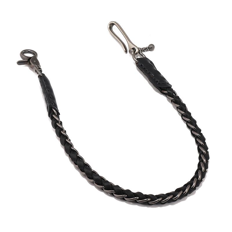 Men Punk Style Genuine Leather Biker Keychain Handcrafted Jeans Wallet Waist Chain Men S Rock Design Clothing Accessories length 580 mm
Men Punk Style Genuine Leather Biker Keychain Handcrafted Jeans Wallet Waist Chain Men S Rock Design Clothing Accessories length 580 mm