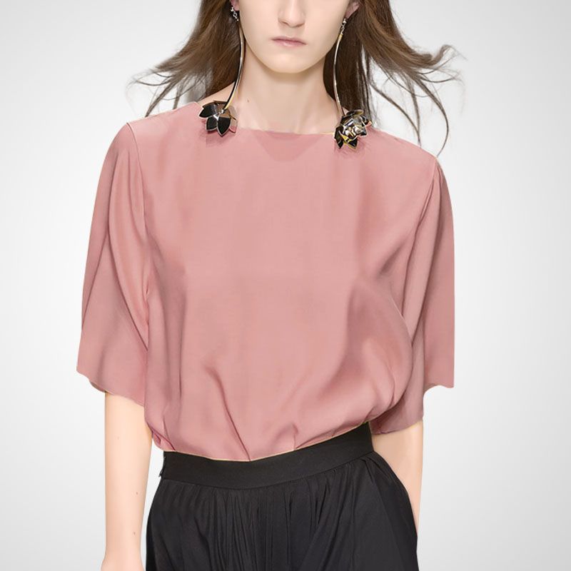 Молодежная футболка с V-образным вырезом, свободного кроя, в нежном стиле Pink (round neck) XL
Молодежная футболка с V-образным вырезом, свободного кроя, в нежном стиле Pink (round neck) XL