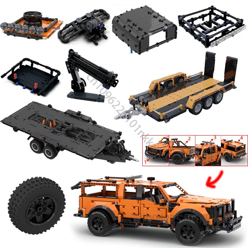 MOC 42126 F-150 Raptor Автомобильный прицеп Техническое сцепное устройство Кран Платформа Жесткий верх Бампер Багажник на крышу Строительные блоки DIY Кирпичи Игрушка Подарки PDF Manual by Email
MOC 42126 F-150 Raptor Автомобильный прицеп Техническое сцепное устройство Кран Платформа Жесткий верх Бампер Багажник на крышу Строительные блоки DIY Кирпичи Игрушка Подарки PDF Manual by Email
