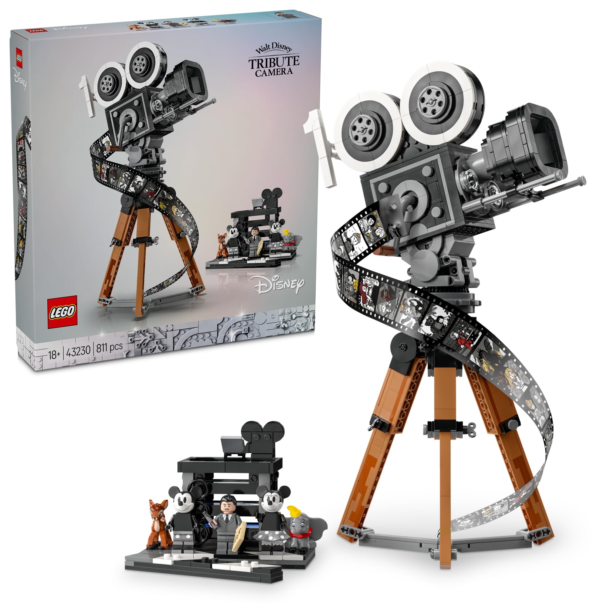 LEGO Disney Вшанування Волта Діснея: Іграшкова камера Подарунок на день народження Блок День матері День батька Чоловіки Жінки Інтер єр Стильний 43230
LEGO Disney Вшанування Волта Діснея: Іграшкова камера Подарунок на день народження Блок День матері День батька Чоловіки Жінки Інтер єр Стильний 43230