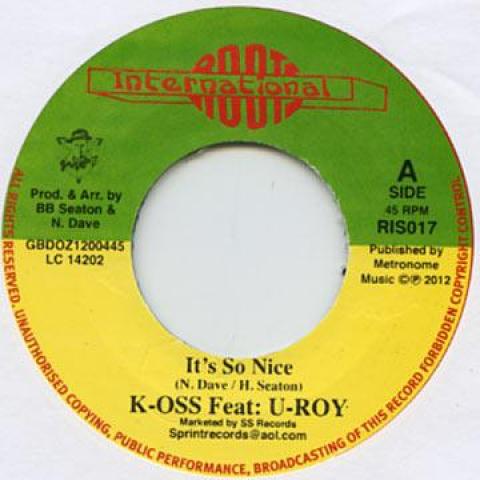 7inch Record K OSS, U ROY / K OSS, DENNIS ALCAPO - It s So Nice / Funny Feeling RIS017 Roots Internati 2012 UK Reggae, Ska & Dub
7inch Record K OSS, U ROY / K OSS, DENNIS ALCAPO - It s So Nice / Funny Feeling RIS017 Roots Internati 2012 UK Reggae, Ska & Dub