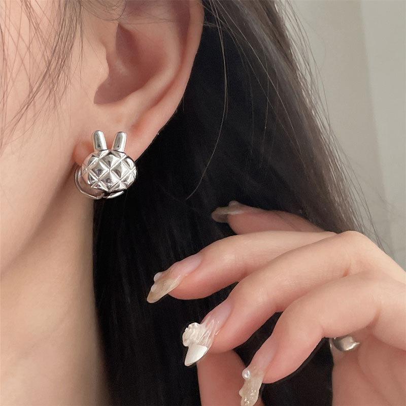 All-matched Diamond-patterned Brushed Rabbit Earbud Earrings for Women s Design Niche and High-end Sense
All-matched Diamond-patterned Brushed Rabbit Earbud Earrings for Women s Design Niche and High-end Sense