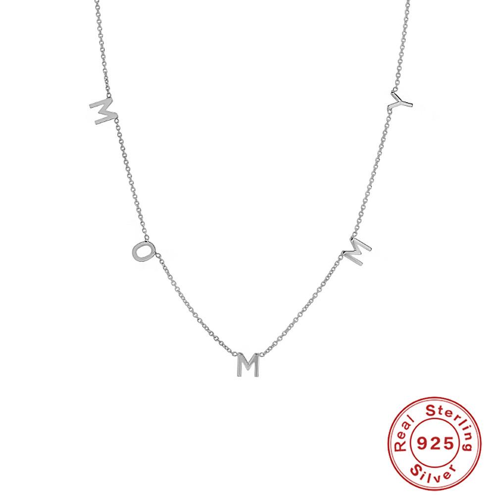 S925 Sterling Silver Wind Mommy Glossy Lowercase Letter Necklace Mother S Day Gift Ladies Clavicle Necklace 925 Silver платиновый
S925 Sterling Silver Wind Mommy Glossy Lowercase Letter Necklace Mother S Day Gift Ladies Clavicle Necklace 925 Silver платиновый