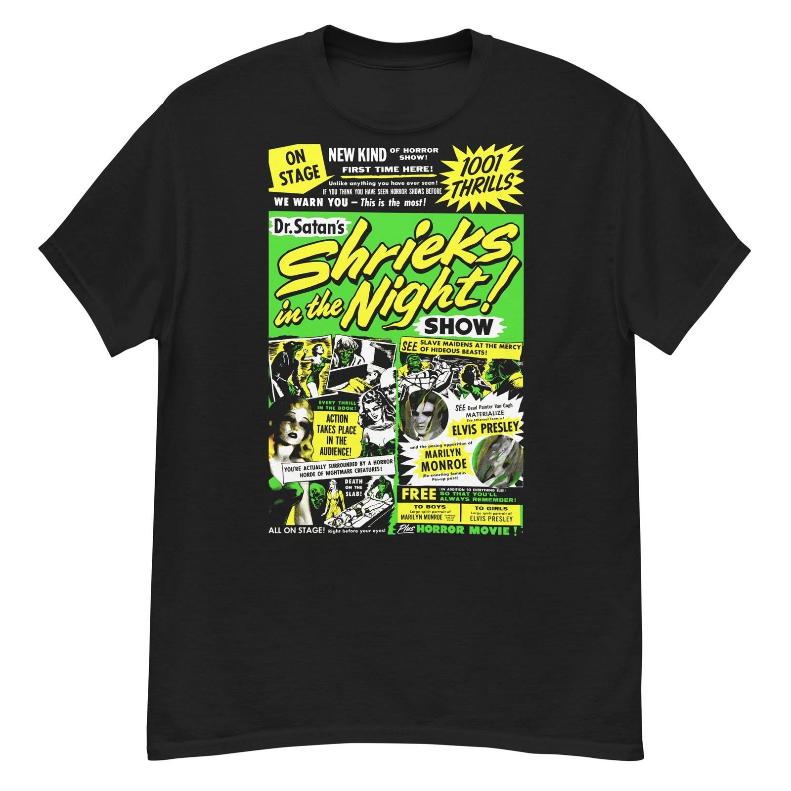 Dr. Satan s Shrieks in the Night vintage Spook Show poster art t-shirt S
Dr. Satan s Shrieks in the Night vintage Spook Show poster art t-shirt S