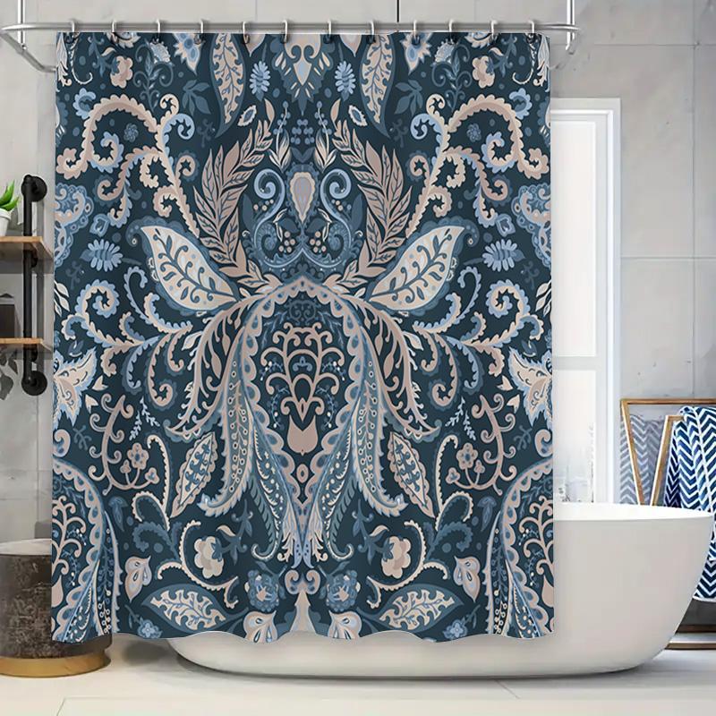 Blue Floral Shower Curtain Decorative Waterproof Home Bath Tub Decoration For Bathroom W60H190(CM)-1 Pcs
Blue Floral Shower Curtain Decorative Waterproof Home Bath Tub Decoration For Bathroom W60H190(CM)-1 Pcs